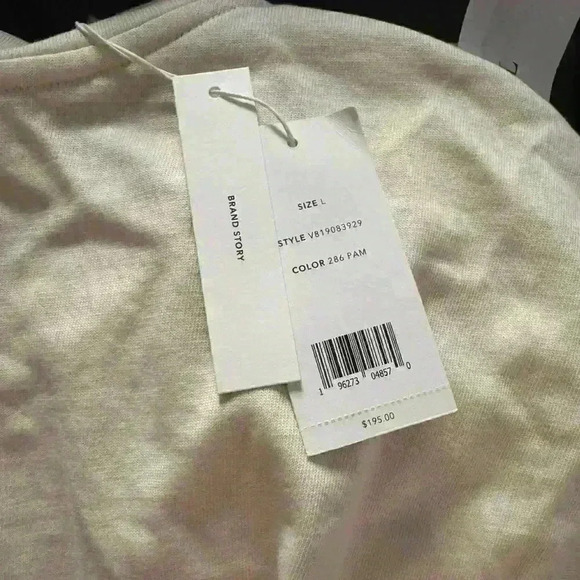 NWT Vince Bateau Neckline Knee-Length Dress V819083929 Sz L in cream - Picture 6 of 6